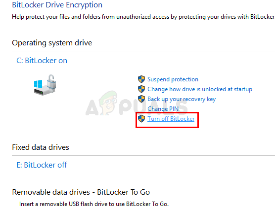 Как включить или отключить BitLocker для системного диска в Windows 10