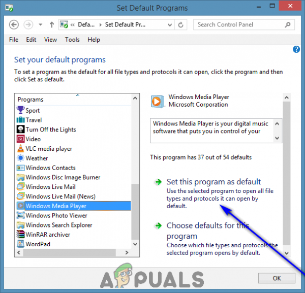 Как сделать Windows Media Player по умолчанию
