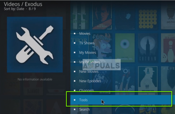 Исправлено: поиск Kodi Exodus не работает